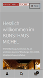 Mobile Screenshot of kunsthaus-michel.de