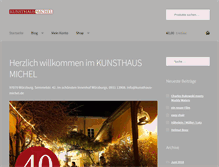 Tablet Screenshot of kunsthaus-michel.de